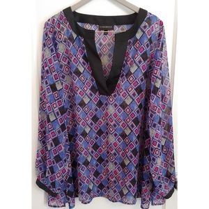 Lane Bryant Chiffon Blouse Size 22